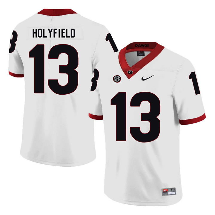 Georgia Bulldogs 13 Elijah Holyfield White Nike College Football Jersey Dzhi,We sell and wholesale Georgia Bulldogs 13 Elijah Holyfield White Nike College Football Jersey Dzhi on line form chian!
